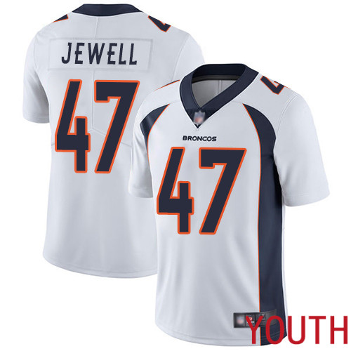 Youth Denver Broncos #47 Josey Jewell White Vapor Untouchable Limited Player Football NFL Jersey->denver broncos->NFL Jersey